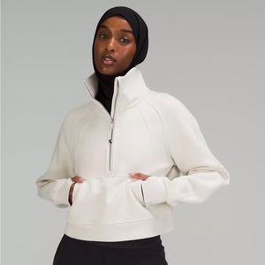 NWT Lululemon - Scuba Oversized Funnel Neck Half Zip in Bone (XS/S)